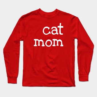 Cat mom (white) Long Sleeve T-Shirt